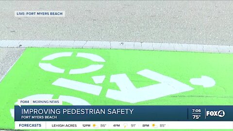 Cyclist safety test project on Fort Myers Beach