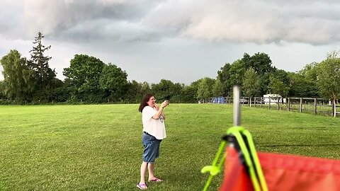 Lightening near the end of the video