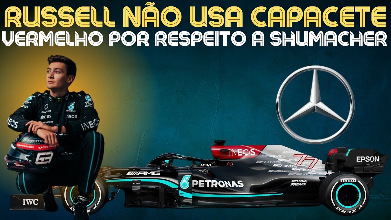 ✅ Por respeito a Schumacher, Russell não usa capacete vermelho. #14