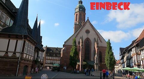 Walking in Einbeck, Germany.