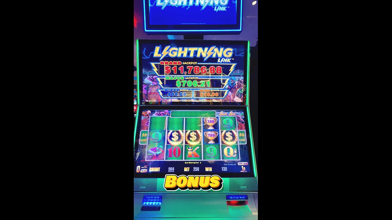 Lightning link Best Bet Slot Machine Bonus!!