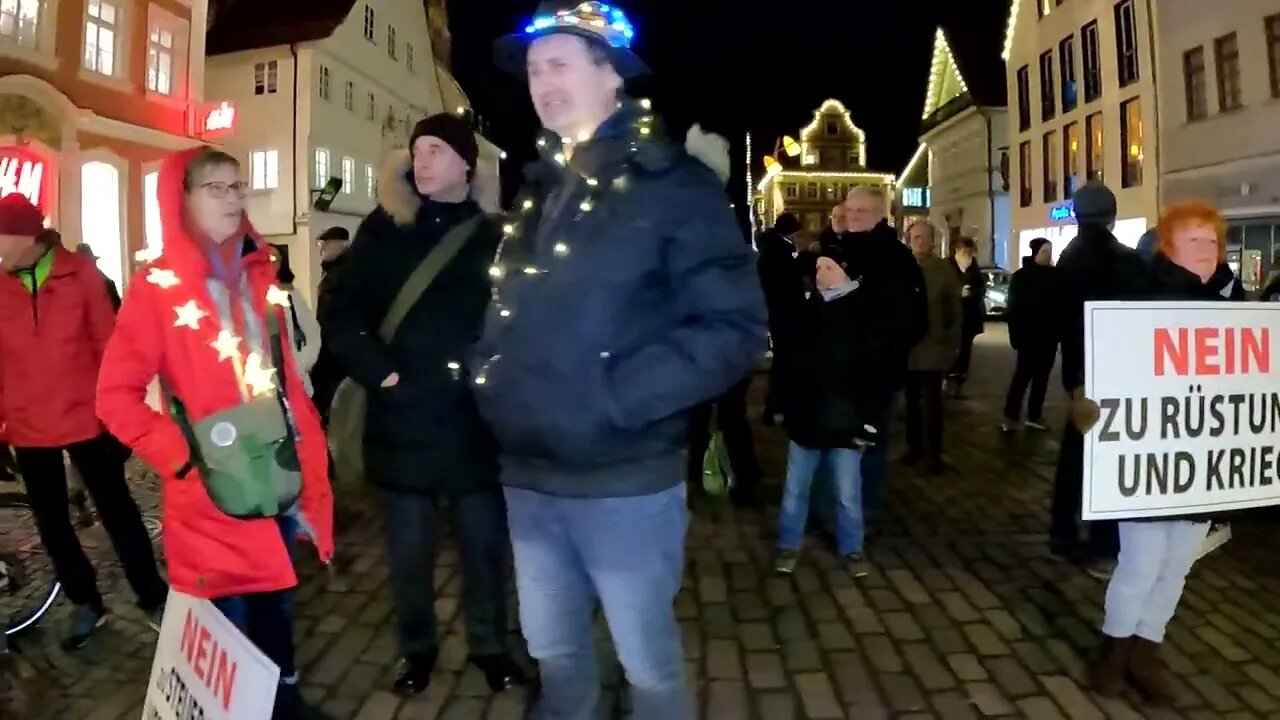 Mahnwache Nr. 164 in Schwäbisch Gmünd am 17.01.2023