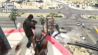 GTA 5 - Franklin and Lamar's FIVE STAR COP BATTLE (GTA V Funny Moment)