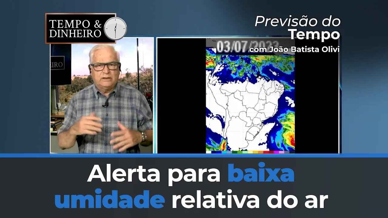 Chuva apenas no extremo sul, norte e litoral do Nordeste. Região Central do Brasil com tempo seco