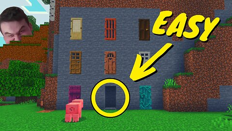 How to make a HIDDEN DOOR in Minecraft