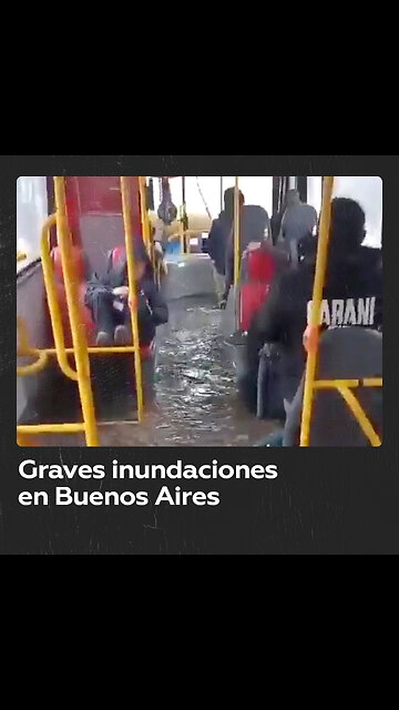 Familias evacuadas, calles anegadas y destrozos por un fuerte temporal de lluvia en Buenos Aires