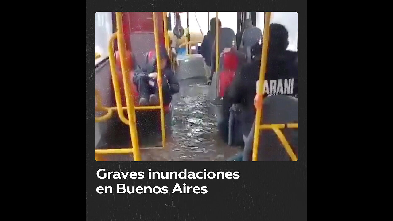 Familias evacuadas, calles anegadas y destrozos por un fuerte temporal de lluvia en Buenos Aires