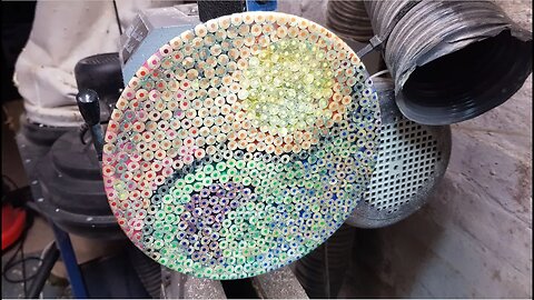 Woodturning - Coloured Pencil Mosaic