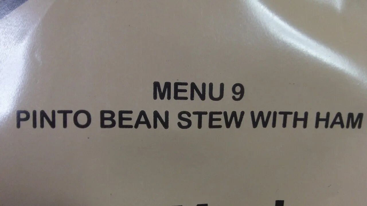 2012 MRE Star Pinto Bean Stew with Ham ration review