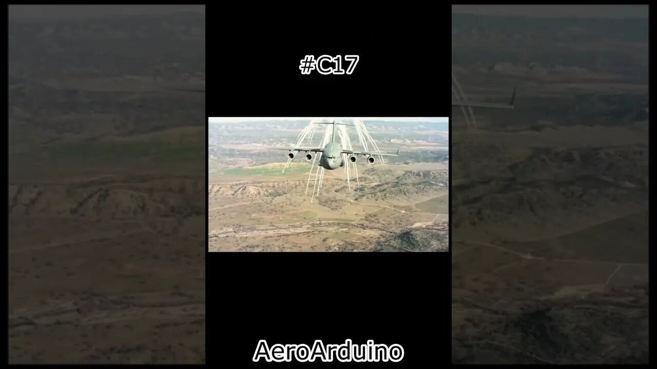 Watch #C17 GlobeMaster Deploying Attractive Flares #Aviation #Fly #AeroArduino