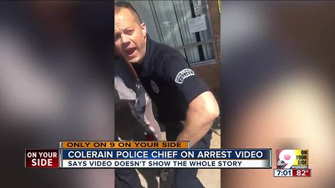 Police chief discusses arrest video