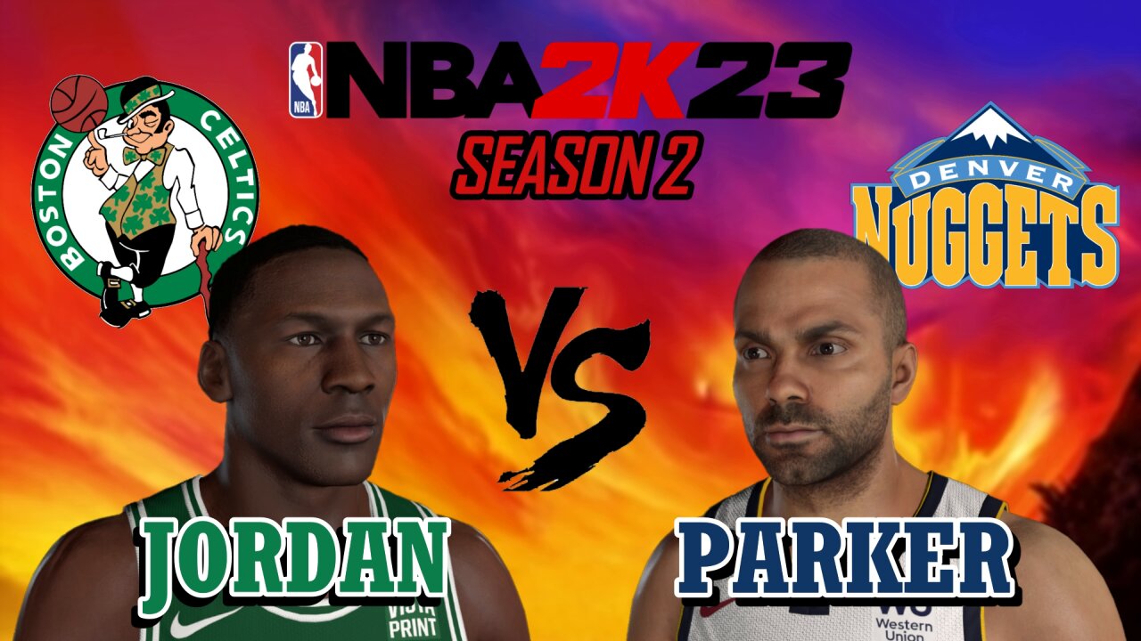 Jordan vs Parker - Celtics vs Nuggets - Season 2: Game 18 - MyLeague: All-Time Legends #nba2k23