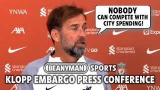 'NOBODY CAN COMPETE WITH CITY!' | Liverpool v Man City | Jurgen Klopp Embargo press conference