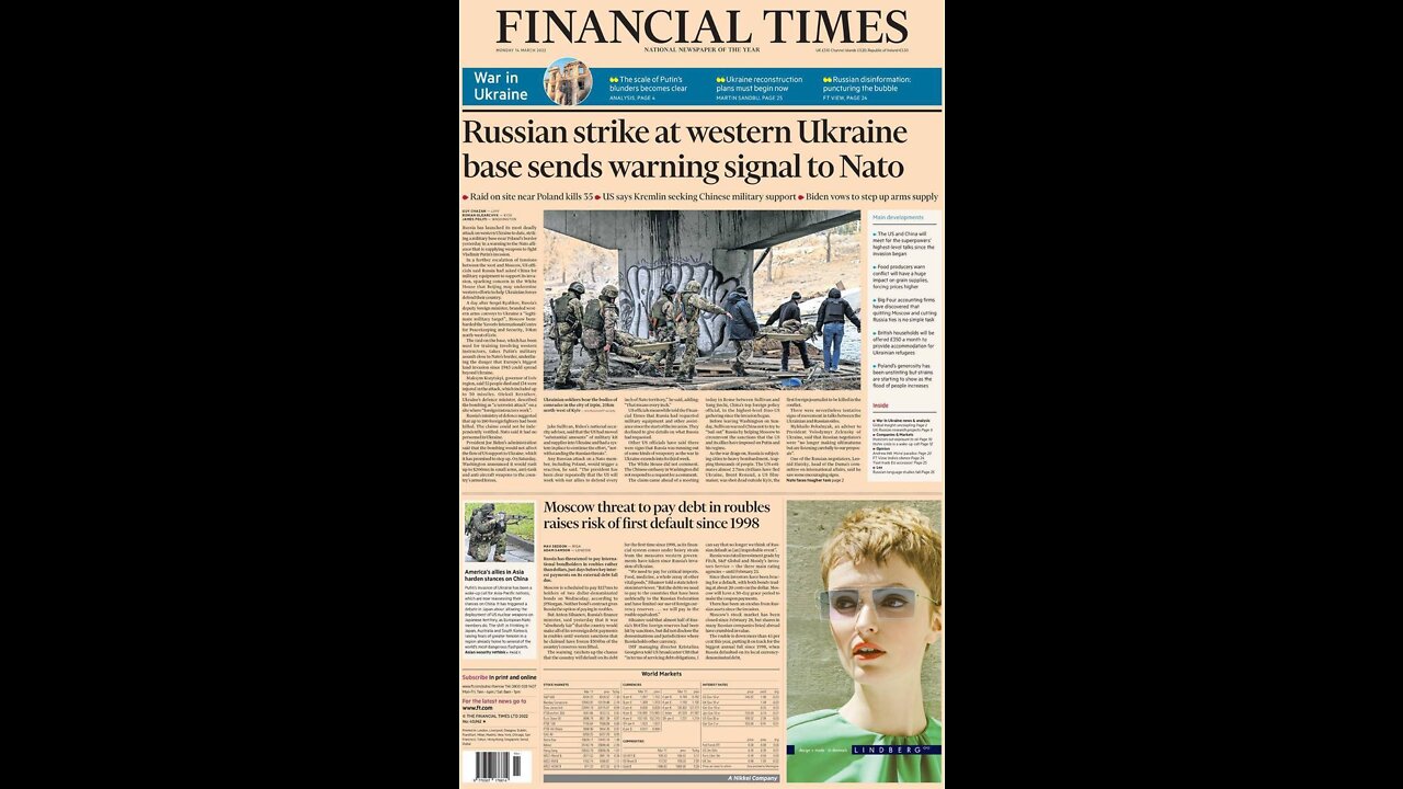 "A lie repeated a thousand times becomes the truth." Ukraine
