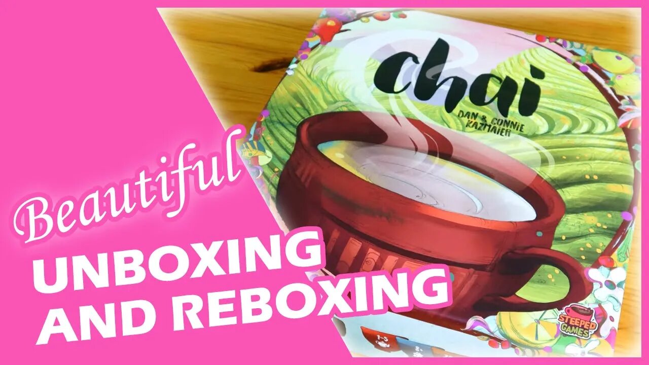 🎁️ Chai Board Game Beautiful Unboxing, Reboxing, and How to Store (New Series)