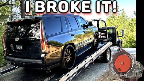 I Broke it! Twin Turbo 1000hp Cadillac Escalade finally gets an upgraded Tranny