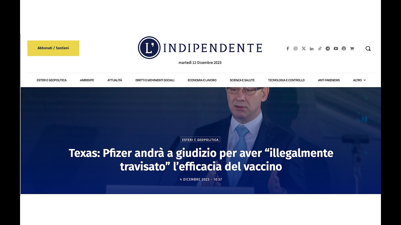 10 MILIONI DI MULTA PER PFIZER… COSA PUO’ INTERESSARE A PFIZER CHE HA GUADAGNATO DECINE DI MILIARDI?