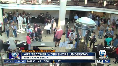 Art teacher workshops held in West Palm Beach as new school year approaches