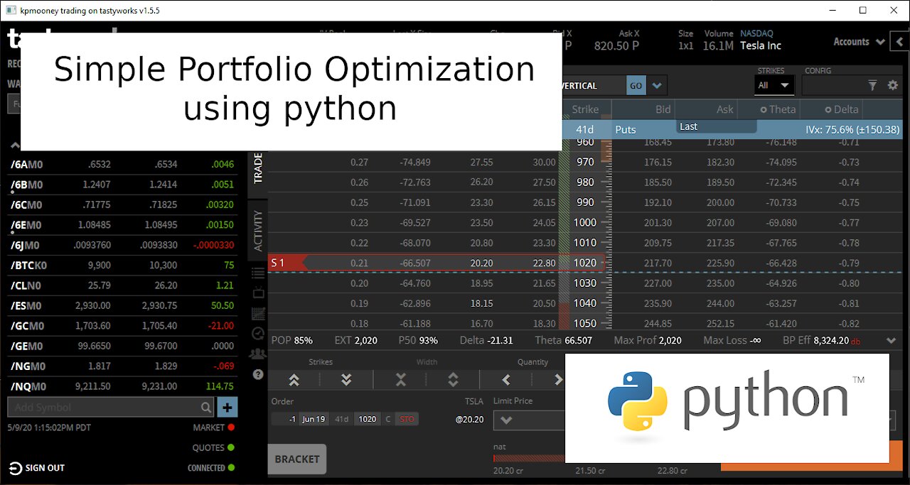 Simple Portfolio Optimization with Python