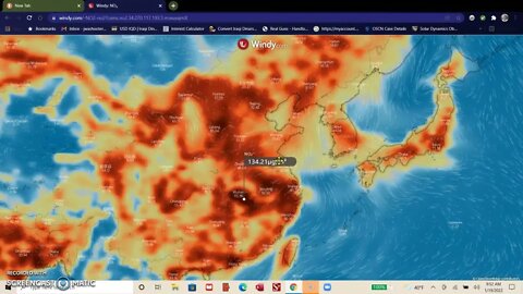 Air Quality Alert...Off the chart readings.