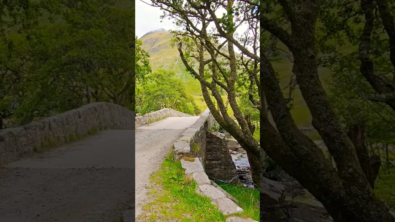 Bridge over Allt Kinglass on The West Highland Way Scotland #westhighlandway #shorts