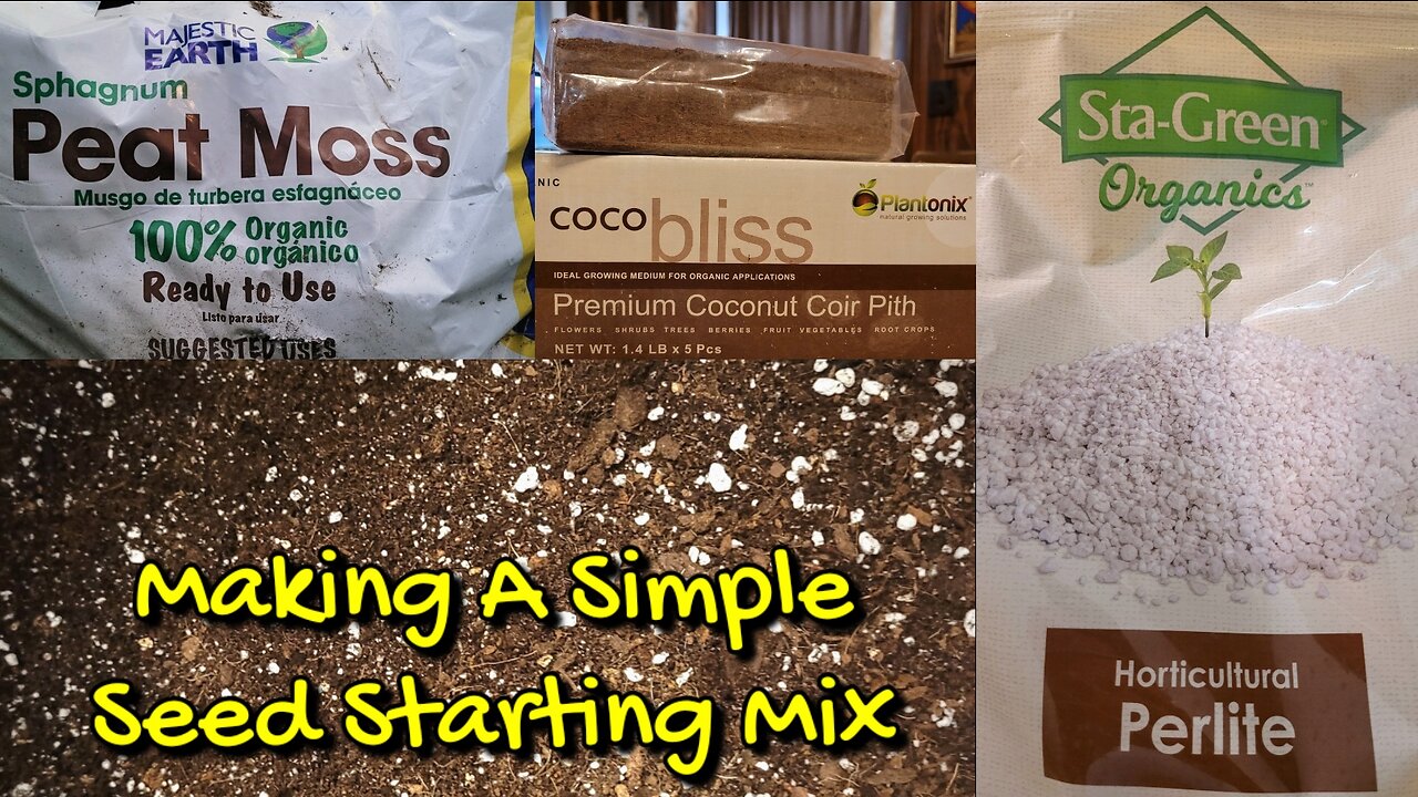 Make Your Own Seed Starting Mix