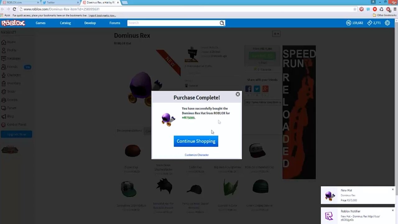 Dominus Rex !!! Me Getting the new Dominus on ROBLOX