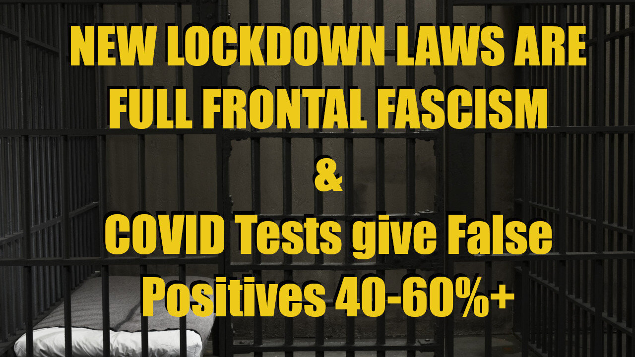 Lockdown Laws are Full Frontal Fascism & COVID Tests Given False Positives