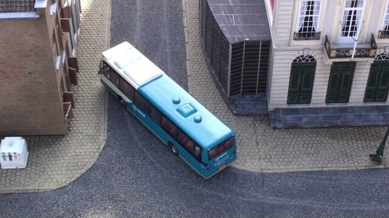 Arriva coach bus DC Faller car system at Madurodam Holland