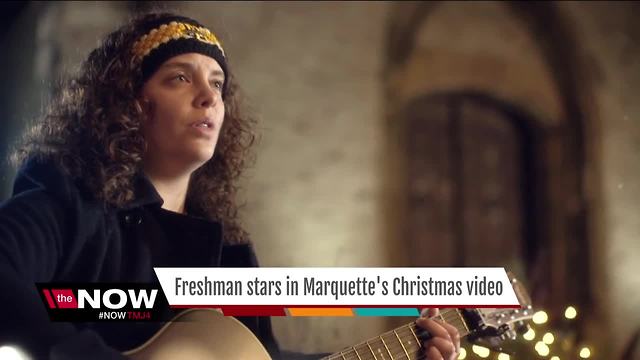 Marquette freshman stars in University Christmas video