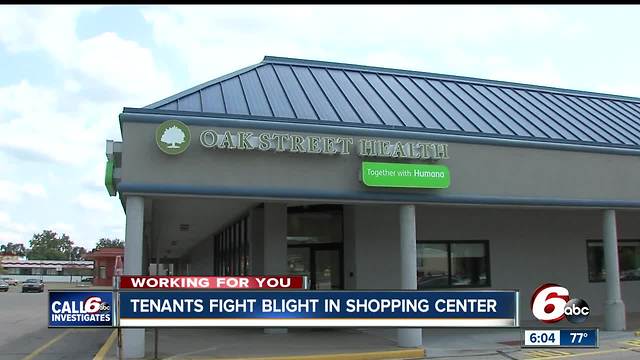 Irvington tenants fight blight in shopping center