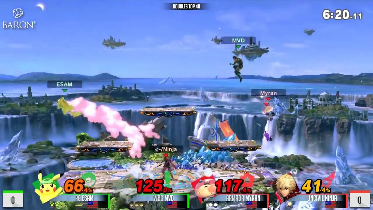 ESAM & MVD vs. Myran & Uncivil ninja - Doubles Top 8 Qualifier - Frostbite 2019