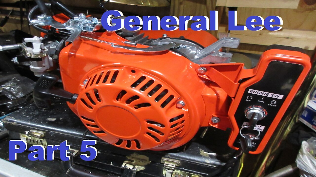 General Lee Mini Chopper Update Video Honda GX200 Predator 212 Clone 21mm Mikuni Electric Start