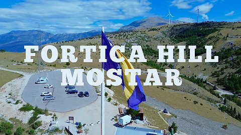 Sky-High Views: Exploring Fortica Hill, Mostar by Drone