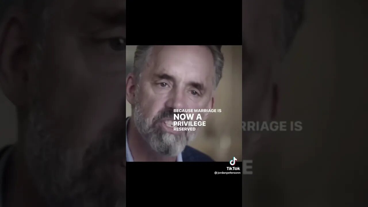 Marriage is the key to a stable life for children #masculinity #jordanpeterson #successmotivation