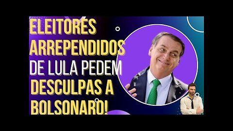 OI LUIZ - Eleitores arrependidos do Lula fazem protesto e pedem desculpas a Bolsonaro!