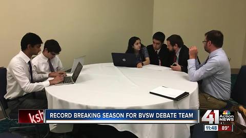 Record-breaking season for BVSW debate team