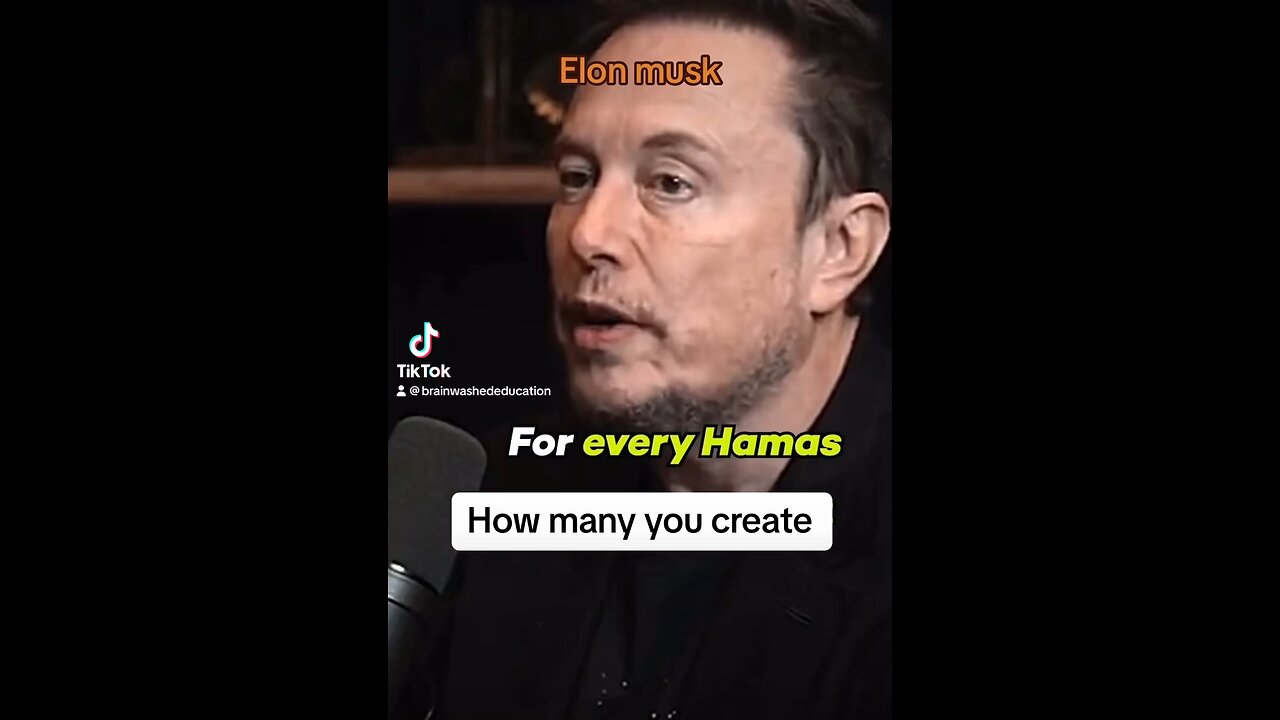 Elon musk on Hamas