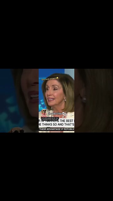 Nancy Pelosi is a Crafty one 😂😉