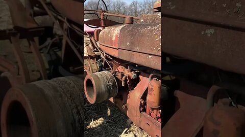 Auction walk around Farmall M parts unit at Auction- fairly clean sheet metal.