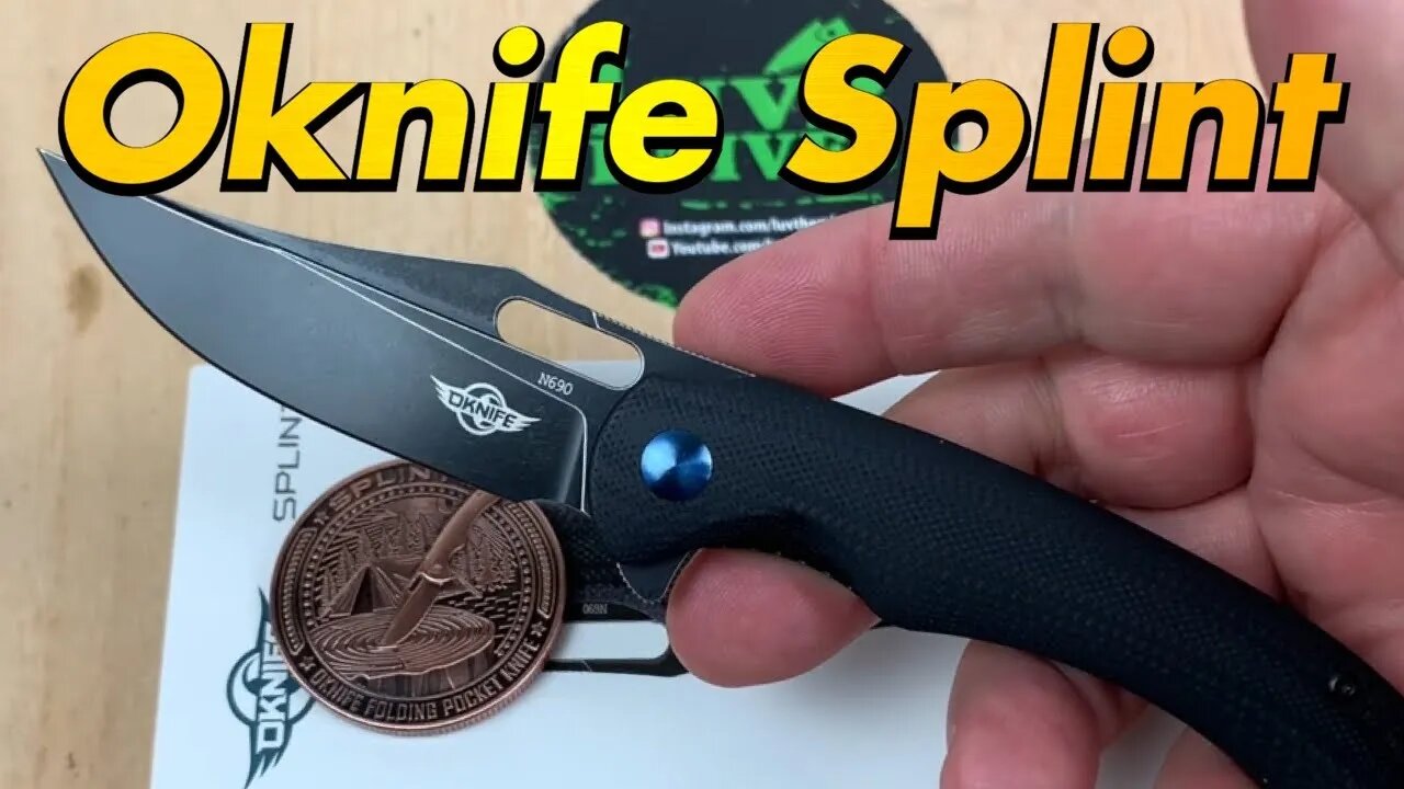 Olight Oknife Splint front flipper/ includes disassembly/ Olight’s second knife !