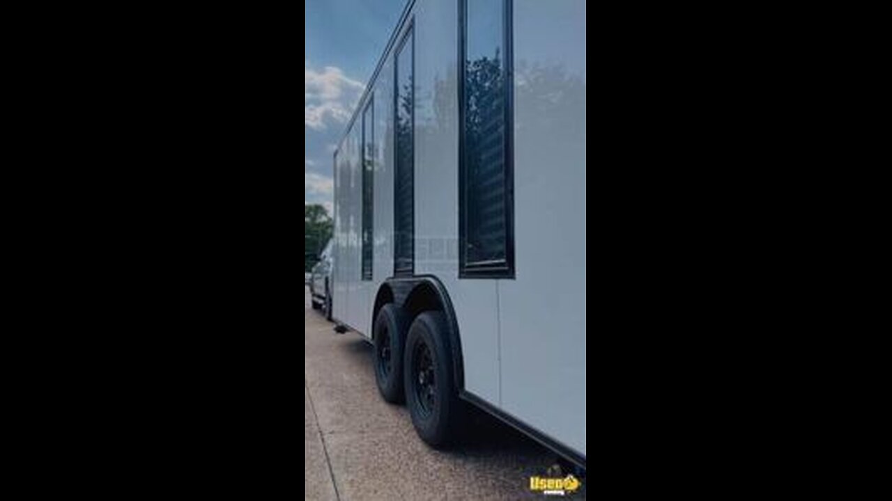 2023 - 8.5' x 20' Mobile Barbershop Trailer / Salon Trailer for Sale in Texas!