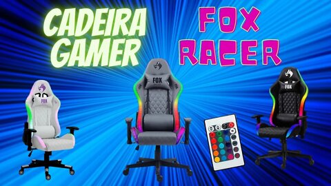 Cadeira gamer da Fox Online RGB em breve vídeo no canal.
