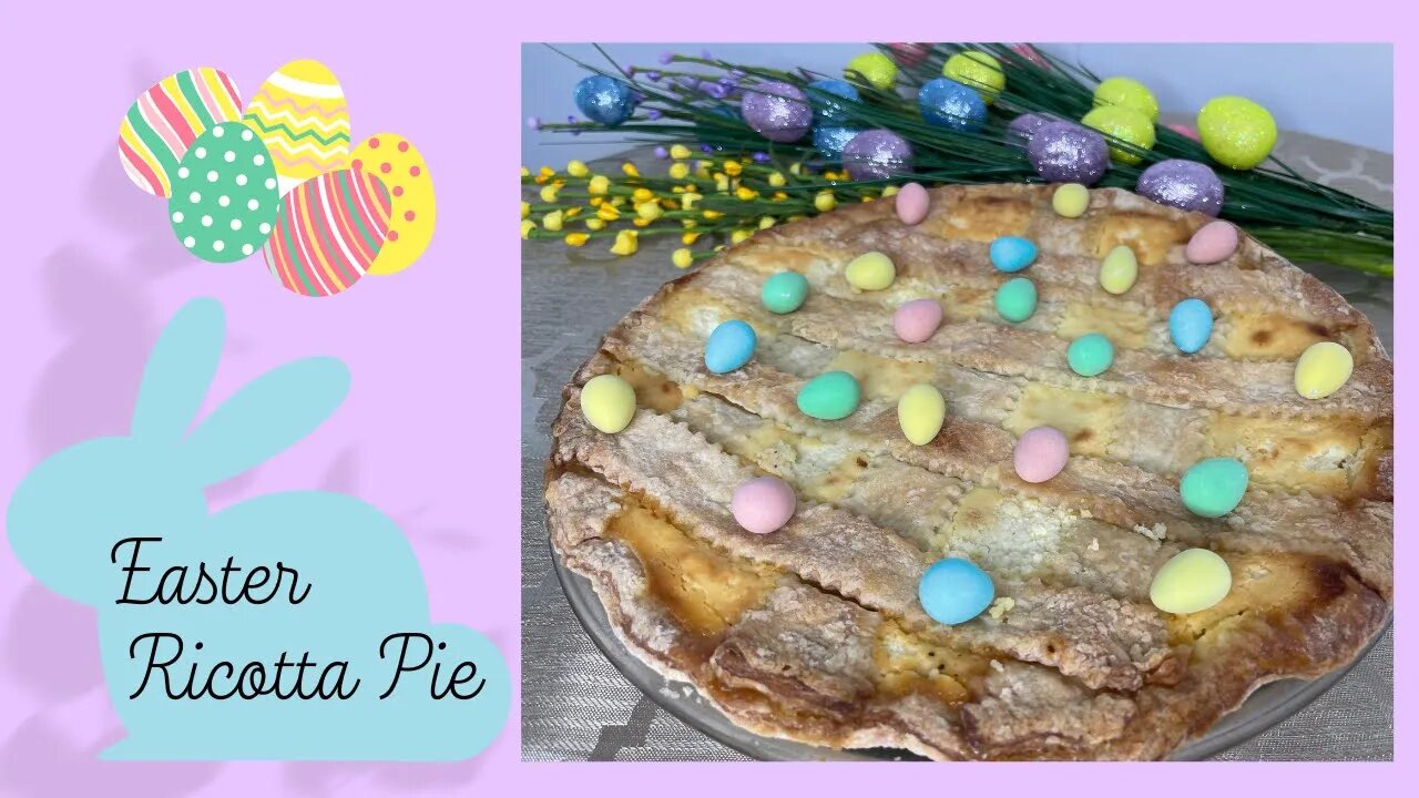 Easter Ricotta Pie 🐣 - Crostata di Ricotta Pasquale 🐣 with sambuca