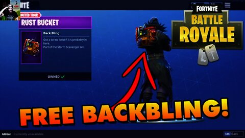 How To Get FREE "Rust Bucket" Backbling in Fortnite Battle Royale
