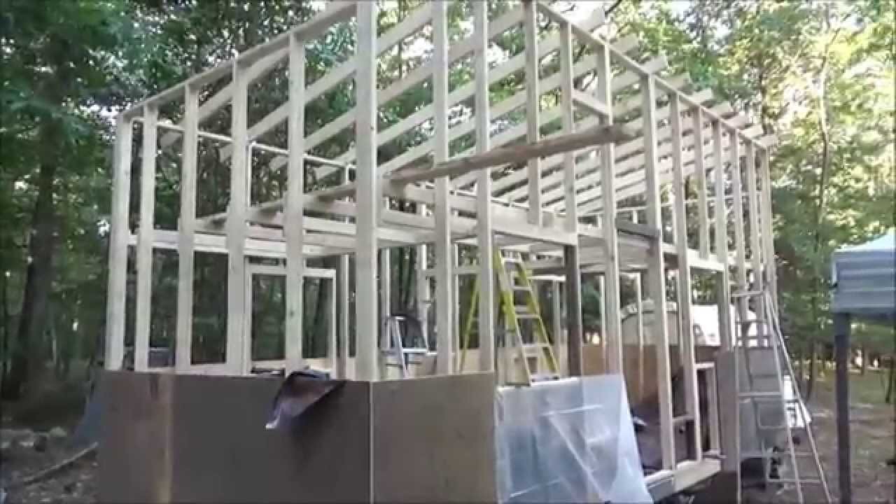Framing My Tiny House Rafters And Mounting Sheathing