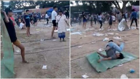 Thaimaalaiset nuoret järjestivät erikoiset katujuhlat