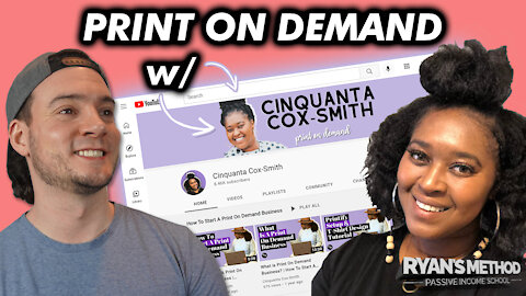 INTERVIEW: How Cinquanta Cox-Smith Makes Passive Income w/ Print on Demand!