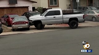 Out of control driver hits string of parked cars