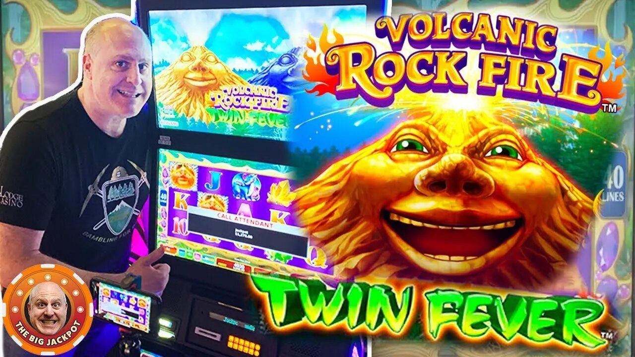 🌋JACKPOT ERUPTION! 🌋 High Limit Volcanic Rock Fire Twin Fever Jackpot!